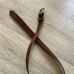 J.Crew dark brown suede belt